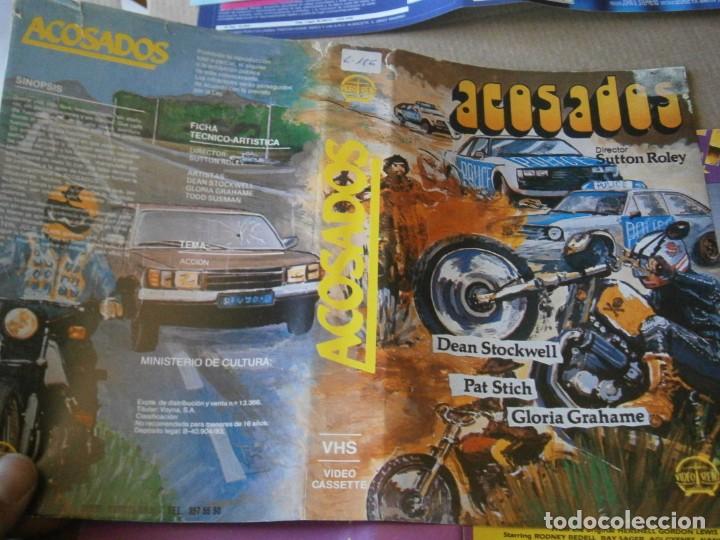 Kino: acosados &iexcl;&iexcl;&iexcl; caratula original de video club.solo caratula&iexcl;&iexcl;