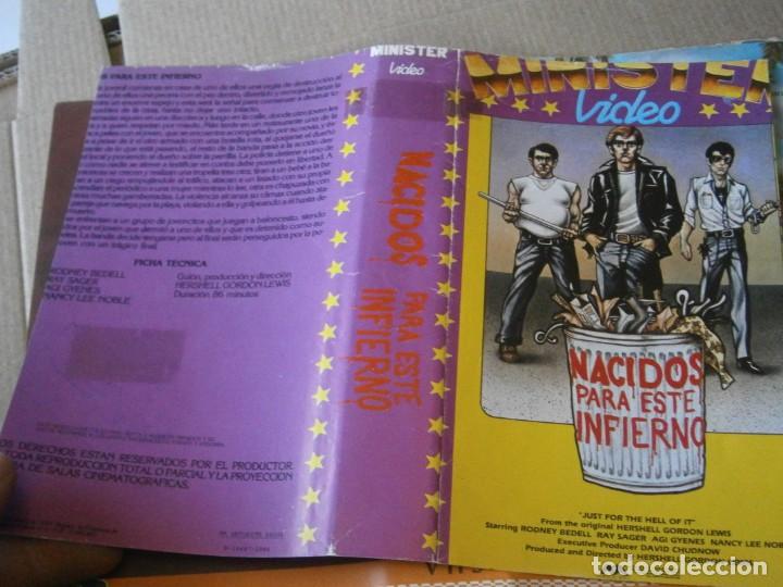 Kino: nacidos para este infierno &iexcl;&iexcl;&iexcl; caratula original de video club.solo caratula&iexcl;&iexcl;
