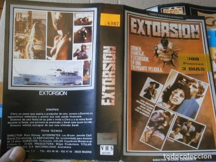 Kino: &iexcl;&iexcl; extorsion &iexcl;&iexcl; &iexcl; caratula original de video club.solo caratula&iexcl;&iexcl;