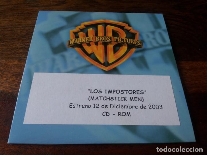 Cinema: los impostores - Nicolas Cage, Sam Rockwell, Alison Lohman - cd-rom de prensa warner 2003