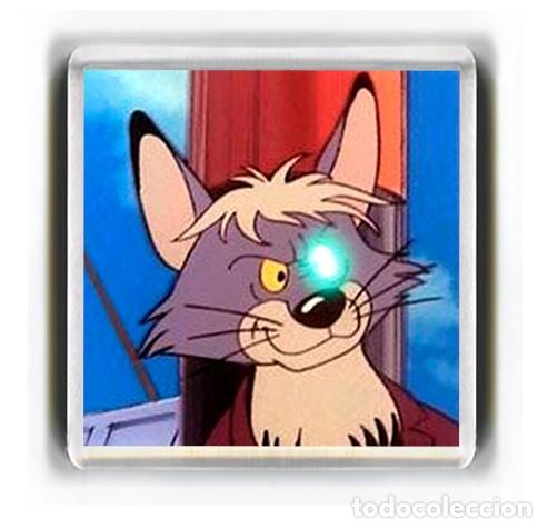 Cine: IMAN ACRILICO NEVERA - DIBUJOS ANIMADOS WILLY FOG - TRANSFER VILLANO