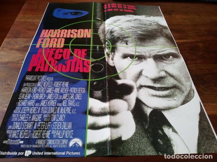 Cinema: poster doble - juego de patrotas, harrison ford - poster de revista de 43,50 x 59 cm