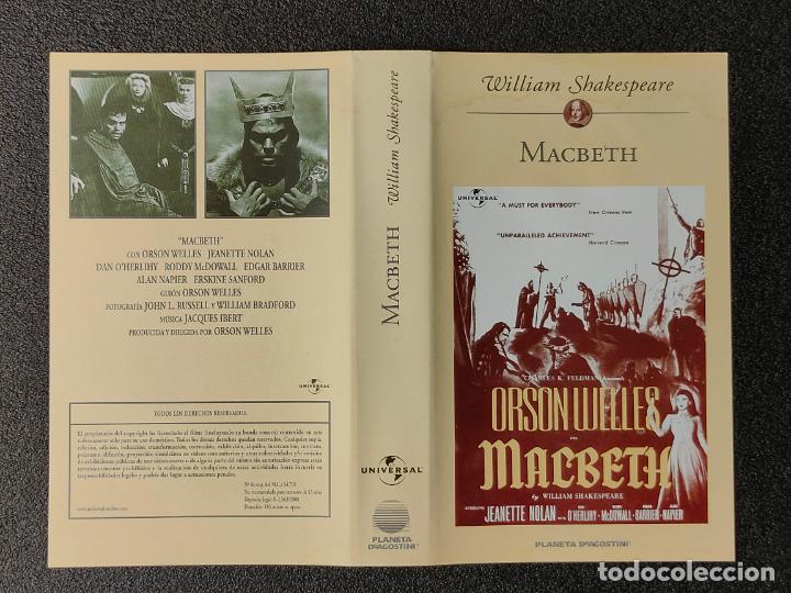 Cine: CARATULA ORIGINAL - MACBETH - WILLIAM SHAKESPEARE *PEDIDO MINIMO 5 EUROS*
