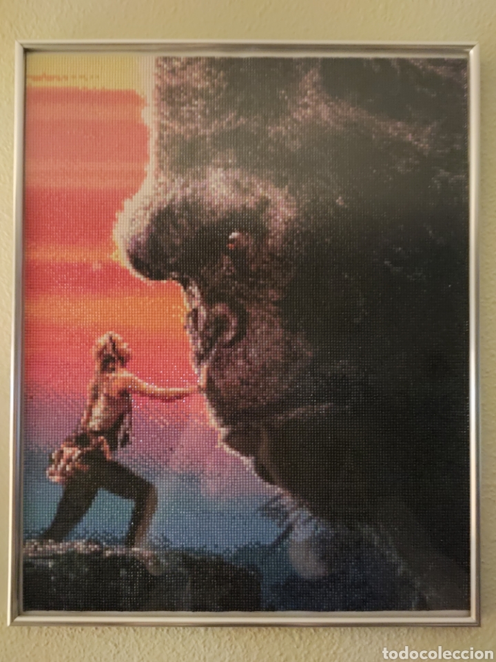 Cine: CUADRO PINTURA CON DIAMANTES KING KONG 50X40