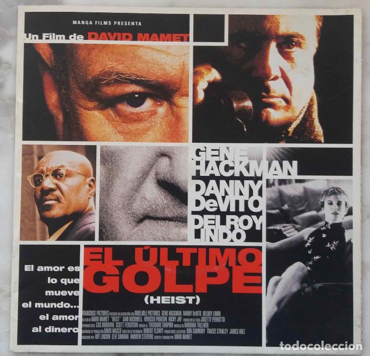 Cine: EL &Uacute;LTIMO GOLPE. HEIST, DAVID MAMET, GENE HACKMAN. LIBRETO SOLO PRENSA, 12 P&Aacute;GINAS + CD ROM