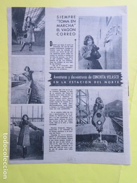 Cine: A&Ntilde;O 1964 - CONCHA CONCHITA VELASCO EN LA ESTACION DEL NORTE DE MADRID