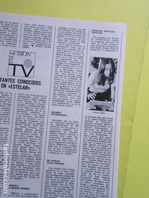 Cine: A&Ntilde;O 1973 - EMMA COHEN - CAMILO SESTO - 1 PAGINAS