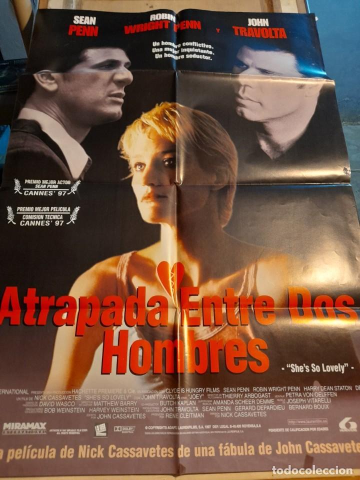 Cine: CARTEL CINE : ATRAPADA ENTRE DOS HOMBRES ( ROBIN WRIGHT + SEAN PENN + JOHN TRAVOLTA )