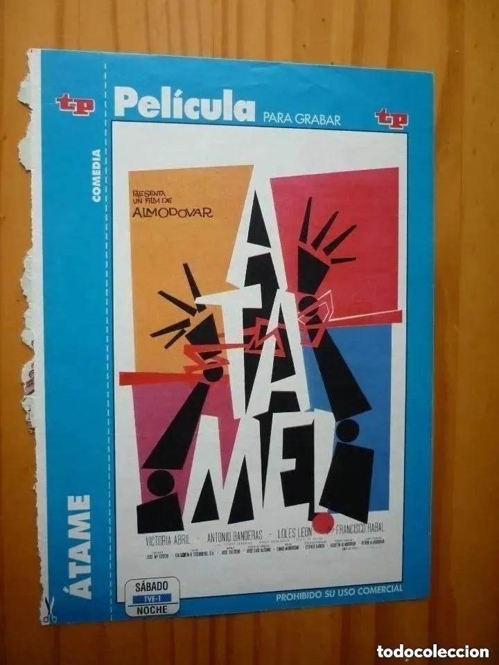 Cine: Car&aacute;tula de pel&iacute;cula en VHS de la revista Teleprograma
