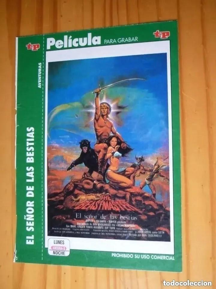 Cine: Car&aacute;tula de pel&iacute;cula en VHS de la revista Teleprograma