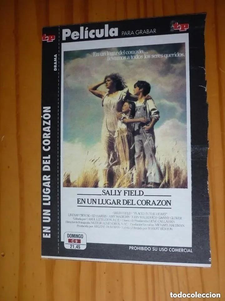 Cine: Car&aacute;tula de pel&iacute;cula en VHS de la revista Teleprograma