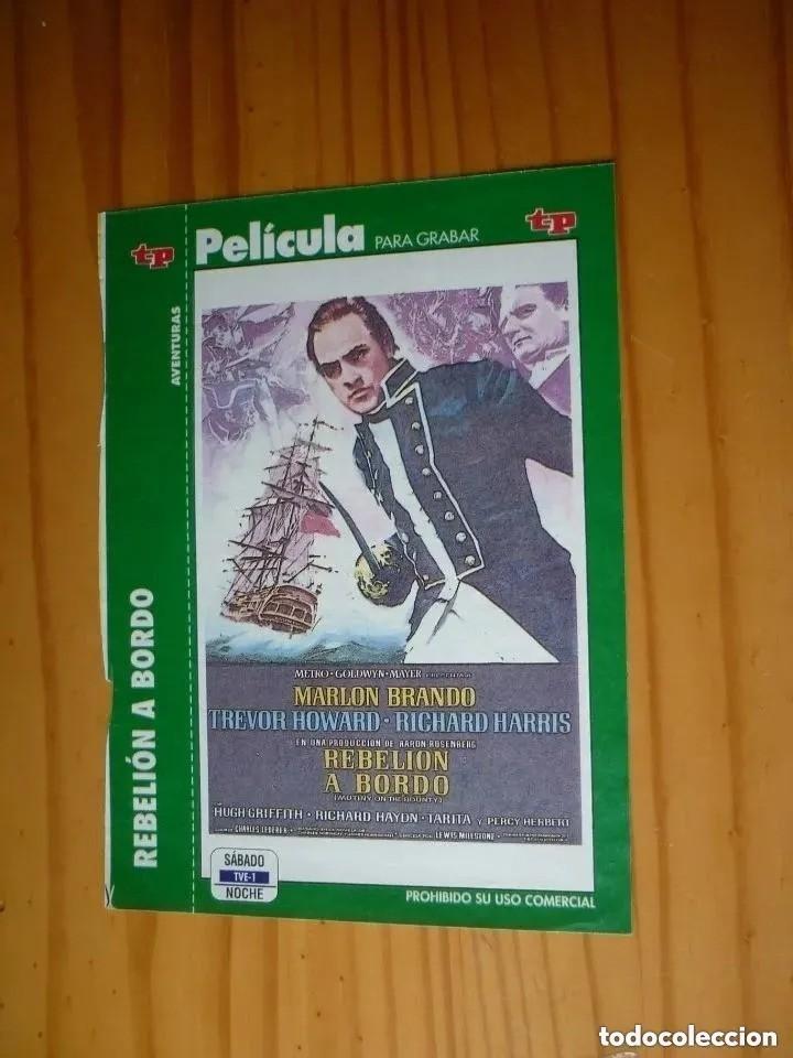 Cine: Car&aacute;tula de pel&iacute;cula en VHS de la revista Teleprograma