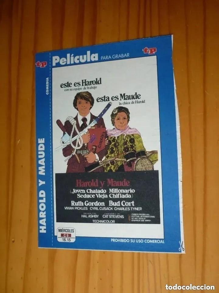 Cine: Car&aacute;tula de pel&iacute;cula en VHS de la revista Teleprograma