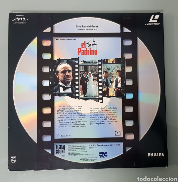 Cine: EL PADRINO LASERDISC LASER DISC - Foto 2