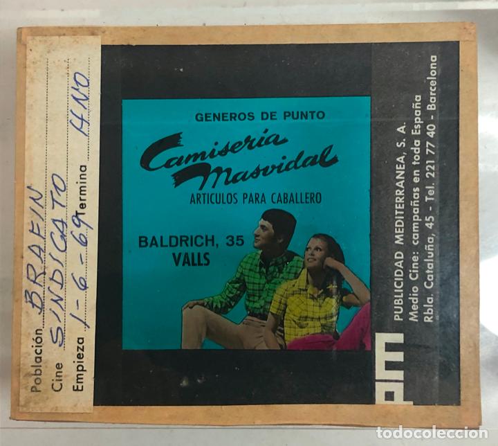 Cine: CLICHE PUBLICIDAD CINE - CELULOIDE ENTRE CRISTAL - A&Ntilde;O 1969 - CAMISERIA. VALLS