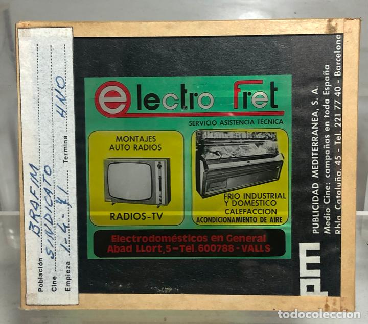 Cine: CLICHE PUBLICIDAD CINE - CELULOIDE ENTRE CRISTAL - A&Ntilde;O 1971 - RADIOS, TV. VALLS