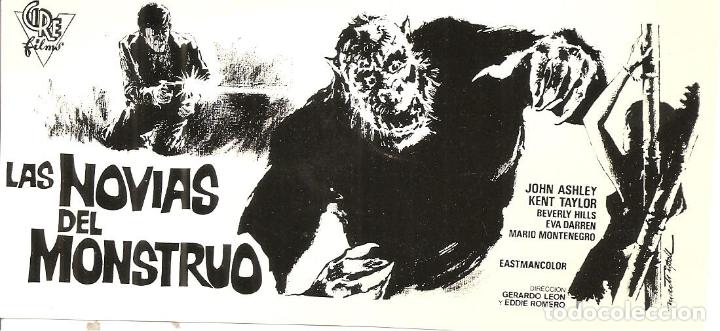 Cinema: RECORTE DE PRENSA-PUBLICIDAD, LAS NOVIAS DEL MONSTRUO, 8X16