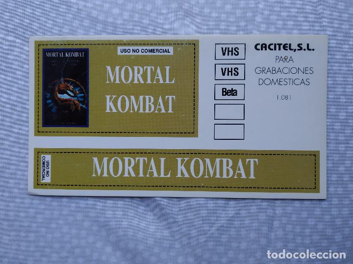 Cine: PEGATINA PELICULA MORTAL KOMBAT CHRISTOPHER LAMBERT - Foto 1