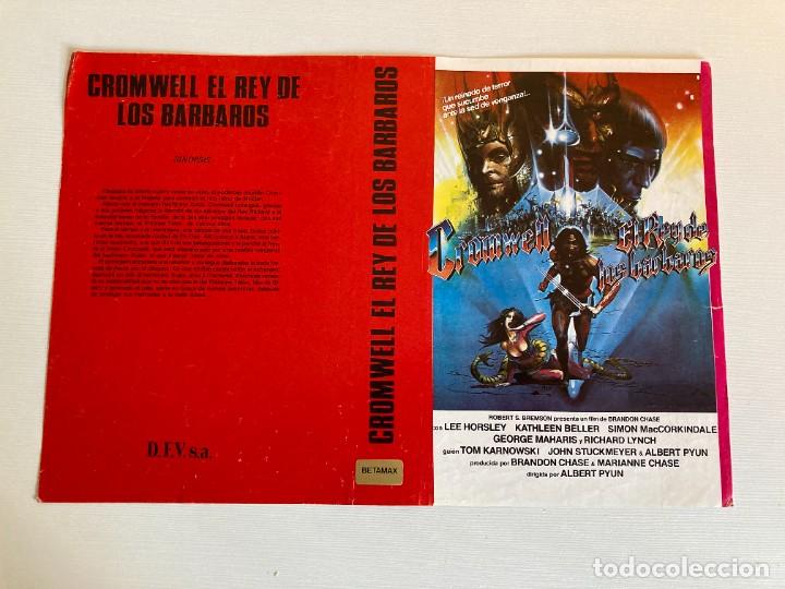 Cine: Car&aacute;tula video original CROMWELL EL REY DE LOS BARBAROS