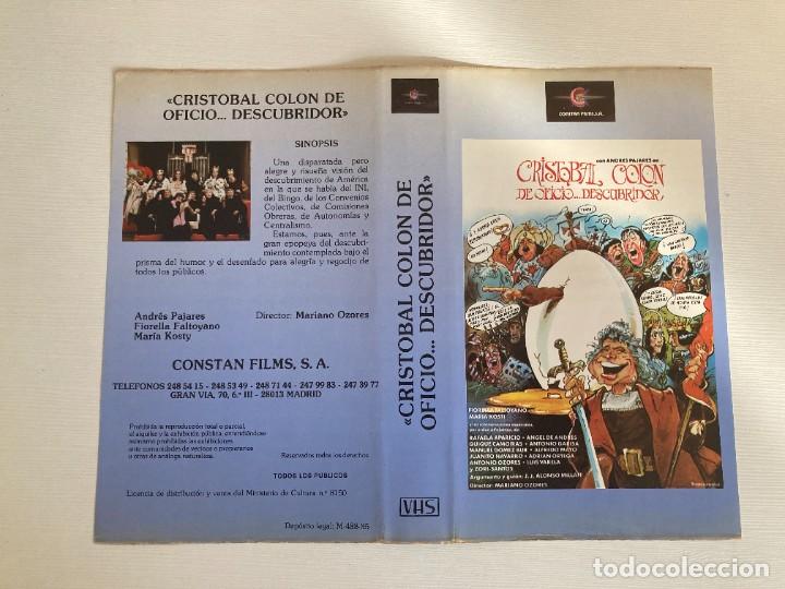 Cine: Car&aacute;tula video original CRISTOBAL COLON DE OFICIO DESCUBRIDOR