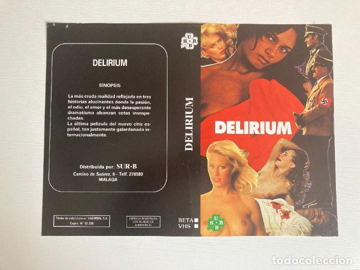 Cine: Car&aacute;tula video original DELIRIUM