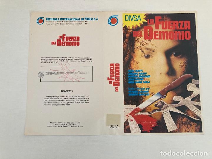 Cine: Car&aacute;tula video original LA FUERZA DEL DEMONIO