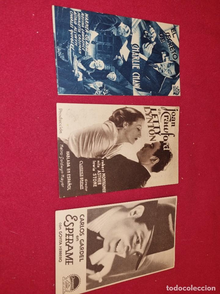 Cine: Lote 17 folletos o programas de cine antiguas. - Foto 7