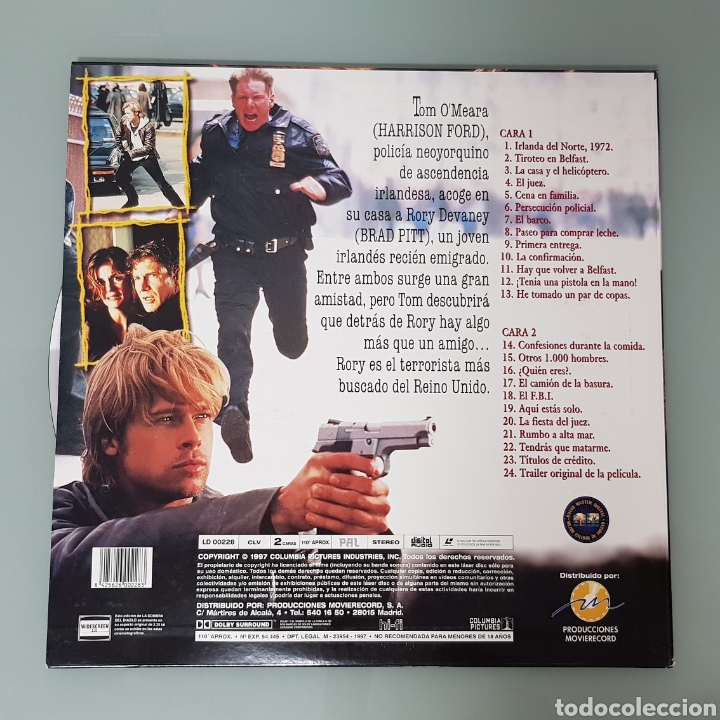 Cine: LA SOMBRA DEL DIABLO LASERDISC LASER DISC - Foto 2