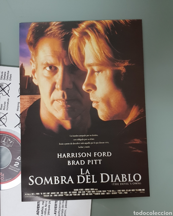 Cine: LA SOMBRA DEL DIABLO LASERDISC LASER DISC - Foto 4