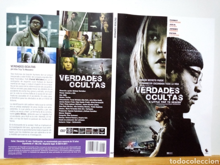 Cine: Solo caratula original DVD - Verdades Ocultas de Baltasar Korm&aacute;kur