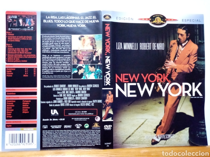 Cine: Solo caratula original DVD - New York New York de Martin Scorsese