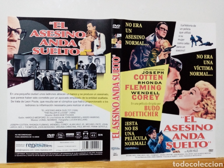 Cine: Solo caratula original DVD - El Asesino anda Suelto