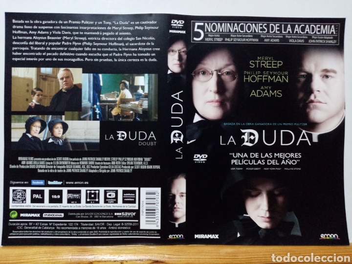 Cine: Solo caratula original DVD - La Duda