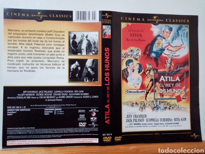 Cine: Solo caratula original DVD - Atila el Rey de los Hunos