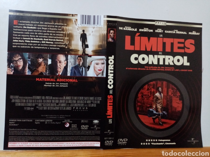 Cine: Solo caratula original DVD - Los L&iacute;mites del Control