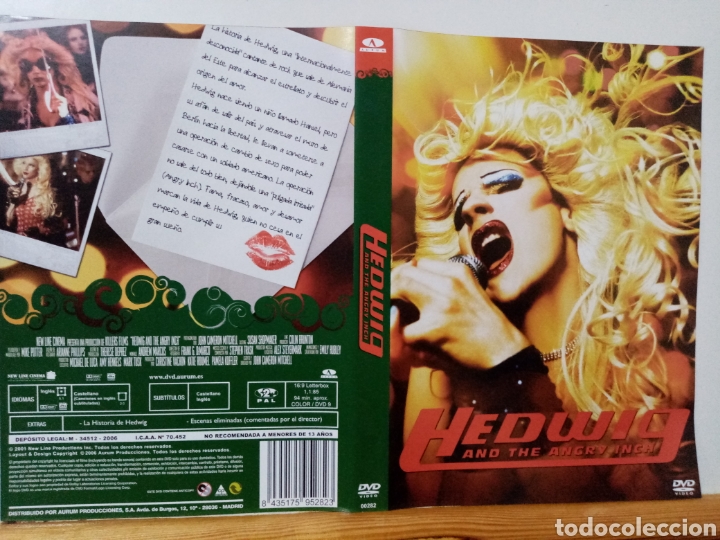 Cine: Solo caratula original DVD - Hedwig and the Angrv Inch