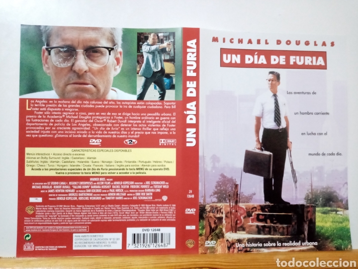 Cine: Solo caratula original DVD - Un d&iacute;a de Furia