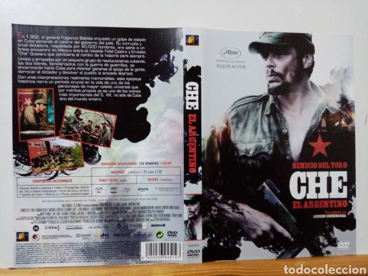Cine: Solo caratula original DVD - Che El Argentino