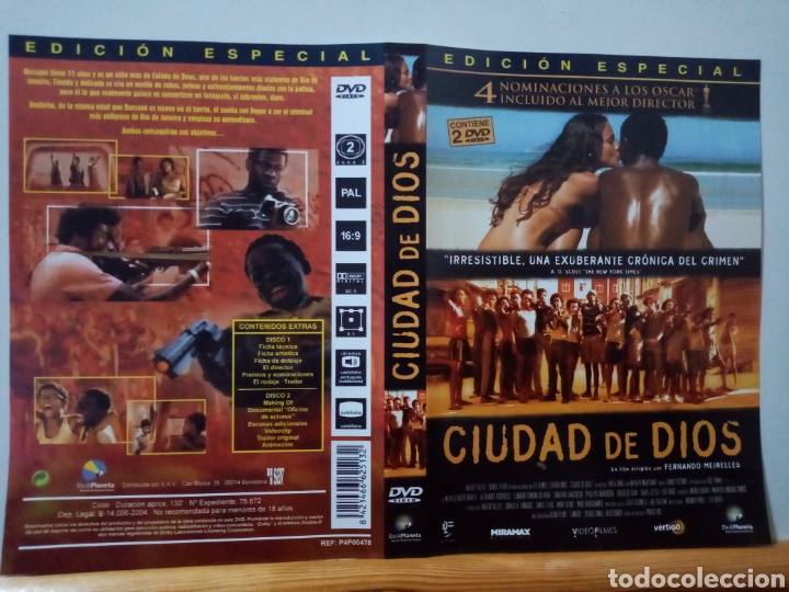 Cine: Solo caratula original DVD - Ciudad de Dios