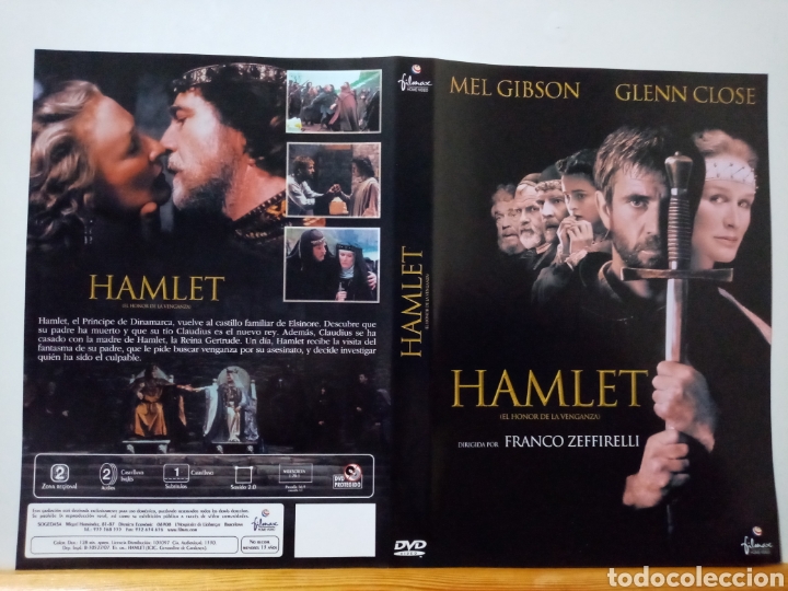 Cine: Solo caratula original DVD - Hamlet