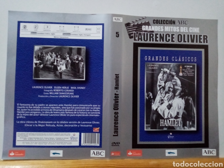 Cine: Solo caratula original DVD - Hamlet