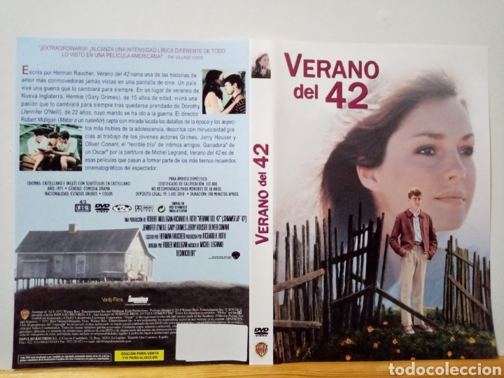 Cine: Solo caratula original DVD - Verano del 42