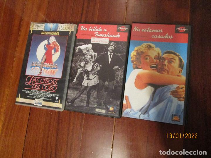 Cine: Tres pel&iacute;culas en VHS de Marilyn Monroe