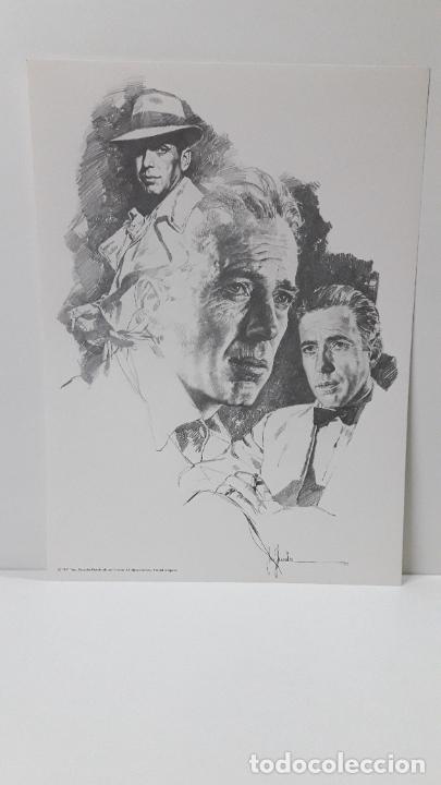 Cine: LAMINA HUMPHREY BOGART . PEPE CONZALEZ . DISTRIBUIDO POR NORMA . ORIGINAL A&Ntilde;O 1981. 32 X 44 CM