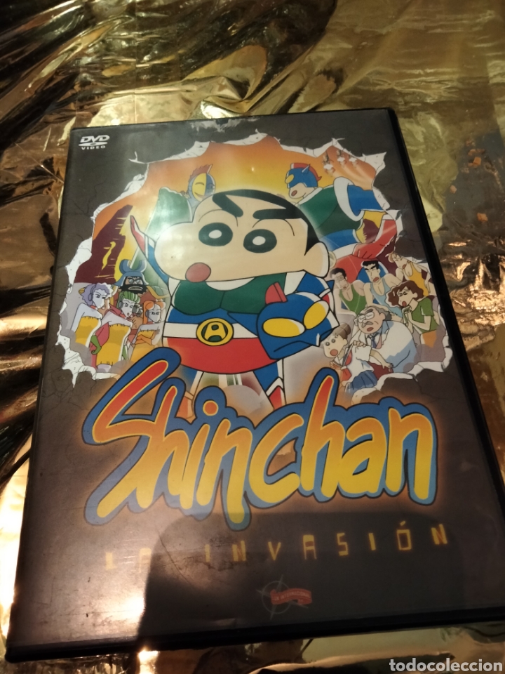 Cine: Shin Chan la invasi&oacute;n ( car&aacute;tula da&ntilde;ada) dvd -45