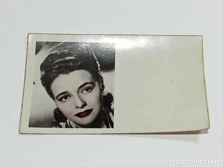 Cinema: ANTIGUO CROMO. ACTRIZ DE CINE A IDENTIFICAR. APAISADO. 10 X 6.5 CM.