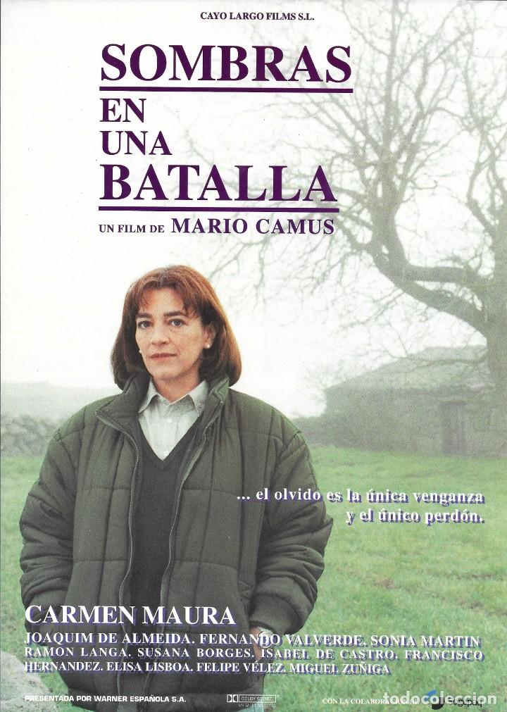 Cine: AFICHE SOMBRAS EN UNA BATALLA - MARIO CAMUS - Foto 1