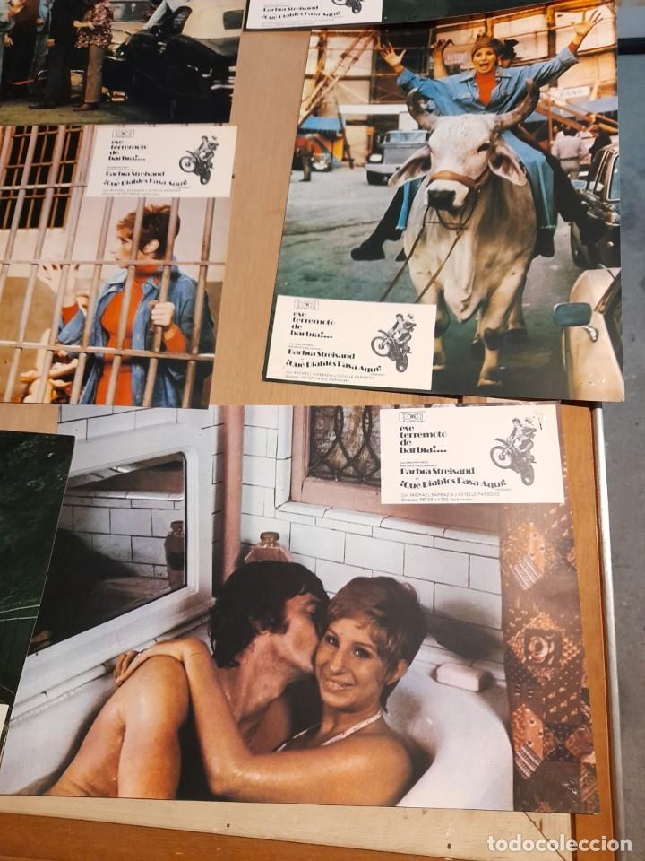 Cine: LOTE 9 CARTELES DE CINE : &iexcl; QUE DIABLOS PASA AQUI ! ( BARBRA STREISAND )