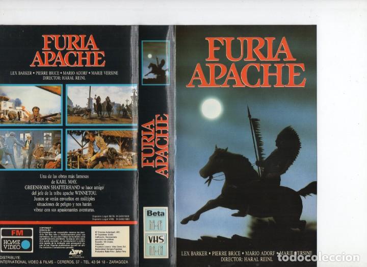 Cine: FURIA APACHE: LEX BARKER CARATULA VHS NO VIDEO - Foto 1
