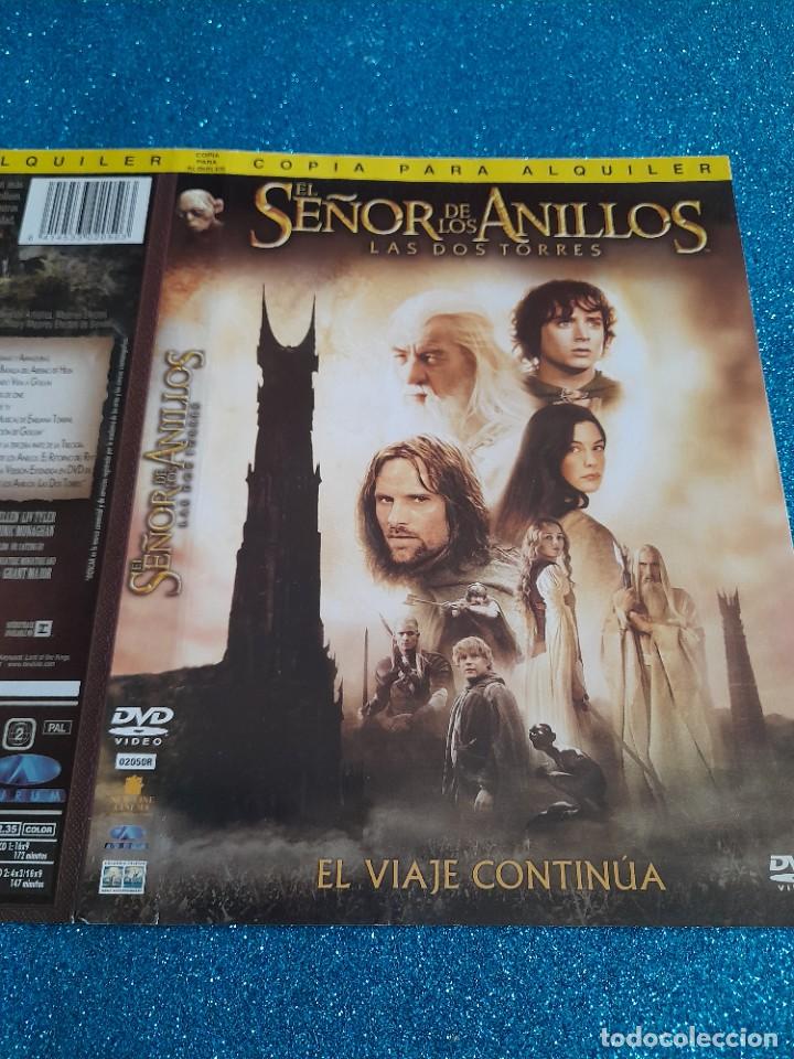 Cine: Car&aacute;tula Original DVD - S&oacute;lo Car&aacute;tula - El Se&ntilde;or de los Anillos - Las Dos Torres - El Viaje Contin&uacute;a
